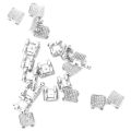20Pcs Dental Orthodontic Edgewise Brackets Braces for Orthodontic Treatment. 