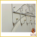 Over Door Hanger with 7 Hooks Metal Over the Door Towel Hook Organizer, Hanging Storage Rack for Hat, Coats, Purses, Scarves, Clothes, Jackets, Belt, Bedroom, Bathroom, Closet. 