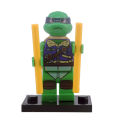 KSZ723 Teenage Mutant Ninja Turtles with skateboard stickers, children's puzzle building blocks, minifigures, toys, foreign trade hot single pack. 