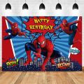 Spider man Birthday Backdrop / Birthday theme decoration / panaflex / backdrop curtain for birthday / birthday accessories / party supplies. 