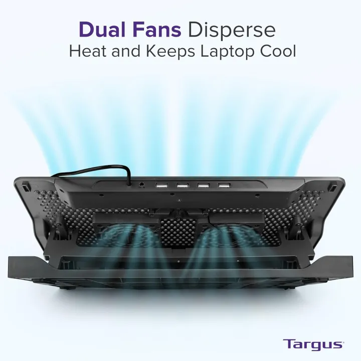 Targus%2017"%20inch%20Dual%20Fan%20Lap%20Chill%20Mat%20Plus%20-%20Ergonomic,%20Neoprene%20Laptop%20Cooling%20Pad,%20Heat%20Protection%20Laptop%20Cooler,%20Dual-fan%20Heat%20Dispersion,%204%20Port%20USB%20Hub%20Laptop%20Fan,%20(AWE81US)%20Black%20-%20Image%206