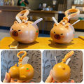 SF Cartoon Fly Capybara Key Ring Creative keychain Elastic Retractable Pull Key Chain Small Gift Small Charm. 