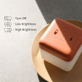 Migeet Flip Nightlight Timer Cube Shaped Rechargeable Night Lamp 2 Light Brightness Decorative Beside Lamp USB Rechargeable 3000K Warm White Nightstand Lamp for Baby Kids Nursery Bedroom Office. 