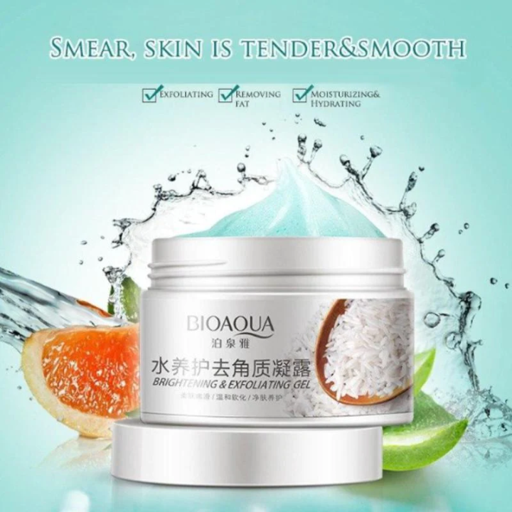 Bioaqua Brightening & Exfoliating Rice Gel Face Scrub 140 g | Daraz.pk