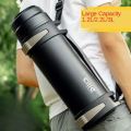 Cille 1100ml / 2200ml / 3000ml / 4000ml Stainless Steel Insulated Thermos Flask Water Bottle Vacuum Flask Double Layer Cold Hot Water Bottle Outdoor Camping Bottle 12-24 Hours Hot and Cold Time. 