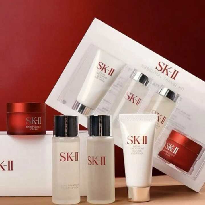 SK-II Essential Travel Kit Basic Skincare Routine & Regimen Set (M) skin Treatment 4pcs