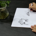 EASE White Board Slate, Dray Erase Tablet for Kids With Duster and Marker. 