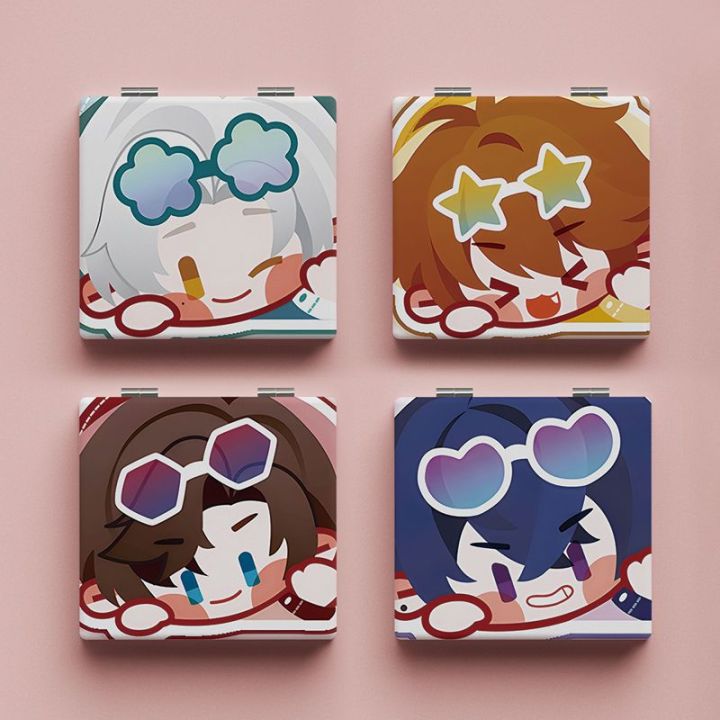 Undetermined event book periphery small mirror Zuo Ran Xia Yan Mo Yi Lu Jinghe makeup mirror student dormitory folding mirror