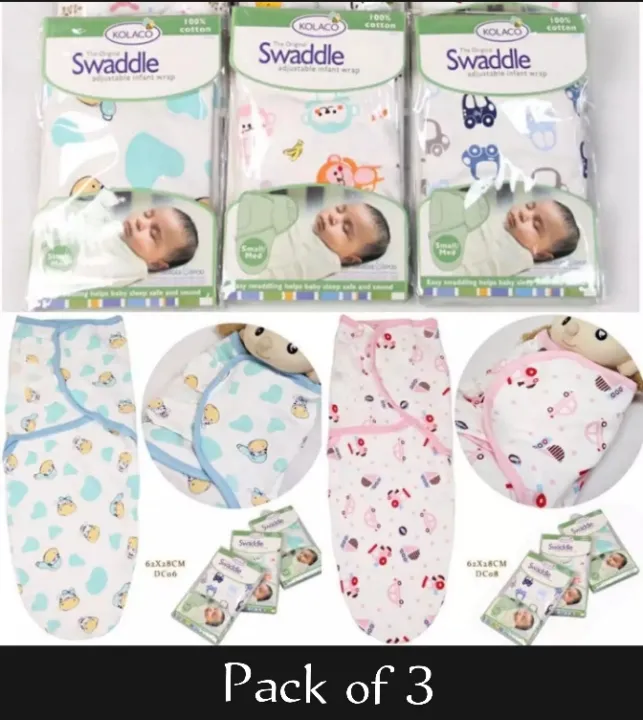 Baby%20Swaddle%20Comfort%20Adjustable%20Swaddle%20Infant%20Baby%20Wrap%20Pack%20of%203%20-%20Image%202