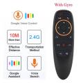 Voice Remote Control G10,Android TV Remote 6 Axis Gyroscope Air Fly Mouse with IR Learning Fly Air Remote Mouse. 