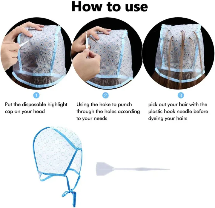 1Pc%20Disposable%20Hair%20Highlight%20Cap%20Tipping%20Cap%20Hair%20Coloring%20Highlight%20Dye%20Cap%20With%20Steel%20Hook%20For%20Highlighting,%20Dyeing%20and%20Coloring%20-%20Image%206