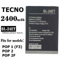 Tecno BL-24ET Battery Replacement for Tecno  Pop 2 , Pop 2F with 2400 mAh Capacity_Black. 