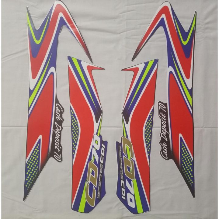 Tanki Tapa Sticker 2018 Model Honda 70  ( COMPLETE SET )