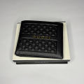 Original GG 1105-1A Slim & Short Bifold Black Leather Wallet for Men - Leather Wallet with Box. 