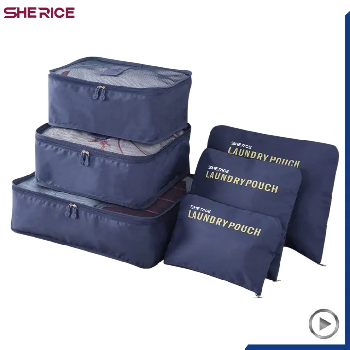 Original%20&%20Imported%206%20pcs%20Travel%20Storage%20Bag%20Set%20Luggage%20Divider%20Container%20Travel%20Suitcase%20Organizer%20Clothes%20Pouch%20Storage%20Case%20-%20Image%202