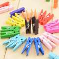 Pack of 50pcs Multicolour Wooden Pegs for Arts and Crafts Wood Clothespin Clips 50PCS Color Note Pegs Mixed For Photo Paper Clothes. 