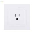 Wall Mounted Socket Panel Square Socket Panel US Plug for Office Commercial. 