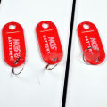 [MGPH] Plastic Keychain Key Tags ID Label Name Tags Split Ring keychain pendant metal keychain. 