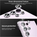 Glitter Camera Lens Protector for Samsung Galaxy S24 Ultra Aluminum Alloy Metal Tempered Glass Camera Cover for Galaxy S23 Ultra S22 Ultra. 