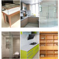 Stainless Steel Glass Clamps Punching-Free Cabinets Glass Door Hinges Frameless Glass Door Hinge 1Set. 