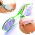 4 in 1 foot filer foot scrubber brush Pedicure scrubber for feet natural pumic stone to clean feet, Remove dead skin, Massager at home. 