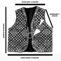 Womens Multicolor Waistcoat Jacket Koti Gilet crafted with Fine Embroidery & Sequins for Female Adults Pakistani Traditional Wear Vintage Fashion Waist Coat Sleeveless by ZENZ. 