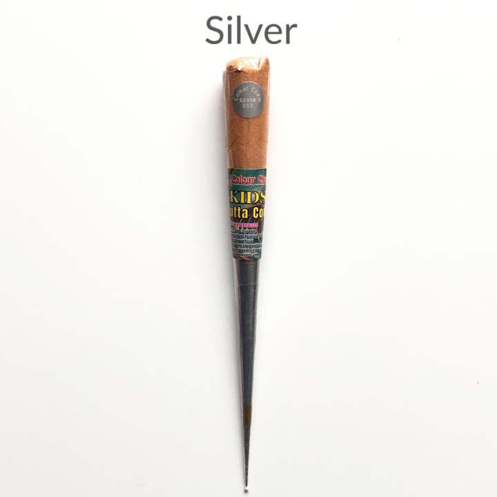 fabric colour, gutta for fabric, gutta cone for fabric paint, fabric gutta cone,outliner for fabric painting, gota cone paint fabric,gotta cone fabric paint, fabric paints for clothes, gutta cone - SILVER