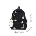 School Bag for Girls – All-Season Nylon Korean Fashion Student Backpack for Teenagers & High School. 