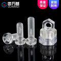 PC transparent plastic screw round head cross screw nut combination acrylic pan head bolt plastic M2-M10. 