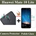 Huawei Mate 10 Lite Glass Protector Tempered Glass Screen Protection Polish Glass + Back Camera 9H Gorilla Flexible Protector For Huawei Mate 10 Lite. 