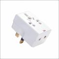 (Pack of 2) Multi 3 Pin Shoe With Fuse & Extra Socket - 13 Amp 250 V. 