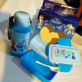 Girls Double Layer Kids School Lunch Box with Spoon And Water Bottle 650 ( Gift Pack ). 