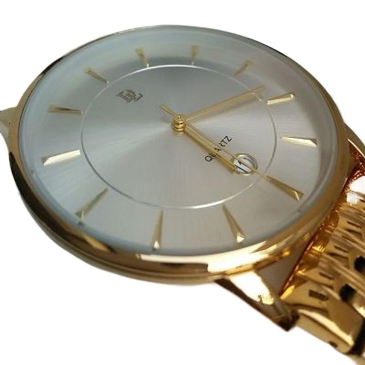 Premium Quality DL Watch Date Golden Chain Watch