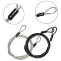100CM/3.3Ft Long Travel Security Cable Lock,Braided Steel Coated Safety Cable Luggage Lock,Safety Cable Wire Rope. 