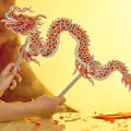 Dragon Dance Toy Kit Chinese Lunar New Year Dragon Dance Toy Diy Kit for Kids Dragon Boat Festival Crafts Set Chinese New Year Dragon Craft. 