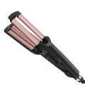 Ubeator - Triple Tube Curling Iron Ceramic Coating Rapid Heating Rollers Hair Curlers Fast Crimper for Water Waves Egg Roll-209-Pink. 