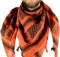 Orange Color Shemagh Scarves For Men & Women. 