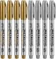 METALLIC MARKERS for wood paper plastic glass sheets rocks metal iron All Colors Available Single Marker Silver Or Gold , Pack Of Silver and Gold , Pack Of 8 Multicolor Metallic Markers Available. 