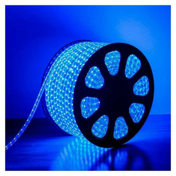 1 Meter to 100 Meter Led Strip Rope light One Color Waterproof - Plug 60Leds/M-warm(Blue)