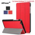【 Miga Plaza 】 Magnetic Case cover For Huawei MediaPad T3 7 3G BG2-U01 BG2-U03 Smart Cover For Huawei MediaPad T3 7.0 3G Stand Smart PU Leather Cover Case. 