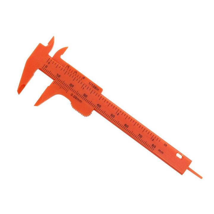 Mini 80mm Vernier Caliper Sliding Micrometer Double Scale PlasticRuler Gauge Student Calipers Size Measuring Tools