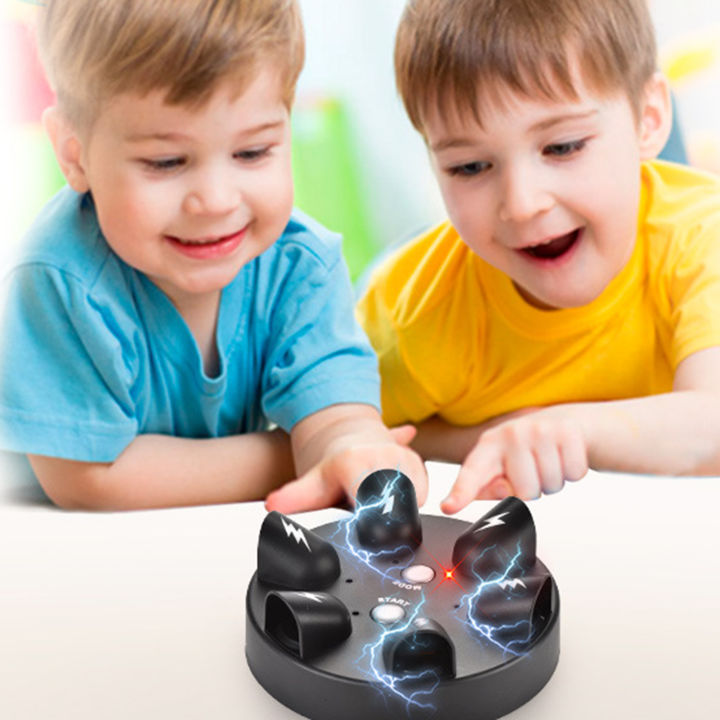Shocking Roulette Game Electric Shock Roulette Party Game Fun Interactive Toy for Adults Family Night Light-up Game for Bar Parties 6 Players Electric Shock Roulette Game