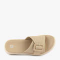 ECS Soft Buckle Flat Slippers For Women. 