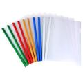 Plastic Stick File A4 Size Transparent File Resume File Folder for Office School Collage Pack of 10 Picess. 