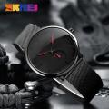 Skmei Stainless Steel Quartz Watch Waterproof Ultra-Thin Fashion Watch For Men 9185 - Stylish Men'S Quartz Watch. 