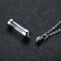 LOOKER Openable Glass Vial Necklace Women Pendant Memorial Ash Bottle Cremation Pet Urn Jewelry. 