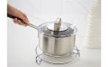 Universal Stainless Steel Round Heat Resistant Hot Pot And Pan Stand - Best Stainless Steel Round Steamer Steam Rack Kitchen Cooking All Sizs. 