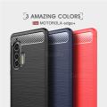 Motorola Edge Plus/Edge + Case Shock-Proof Carbon Fiber Slim Fit Soft TPU Smooth Flexible Protective Bumper Phone Cover Moto Edge +. 