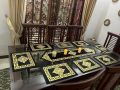 Exclusive Black Velvet Table Mats Set by Mehman Bazar – Available in 3, 5, 7 & 9 Pieces. 