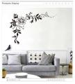 Black flower vine wall stickers Vinyl DIY Art wall decals For Living room Bedroom Background wall Home decor murals JM7032. 